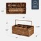 Best Choice Products Utensil Caddy w/Handle - 5 Compartments, Woven Wicker Utensil Silverware Flatware Organizer